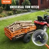 VEVOR ATV savivartė sodo priekaba TC4268, plieninė, juoda / raudona, 200 x 66 x 76 cm, iki 680 kg, 0,43 m³