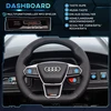 Koduva Audi-llicencijuotas elektrinis vaikų automobilis, juodas, 103 x 58 x 41 cm
