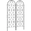 Koduva Augalų trelis 2 vnt. rinkinys, metalas, juodas, 50 x 150 cm