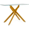 Koduva Auksinis stiklo konsolinis stalas 115x45x78 cm