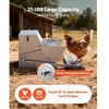 VEVOR Automatinė paukščių lesyklė, cinkuotas plienas, sidabrinė, 11,34 kg, 48-54 x 42,5 x 28 cm