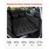VEVOR Automobilinis pripučiamas čiužinys X1, juodas, 186 x 113 x 12 cm, su pompa ir 2 pagalvėmis