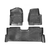 VEVOR Automobilio grindų kilimėliai Ford F250/F350/F450/F550 Super Duty Crew Cab 2017-2025, 3 vnt., juodi