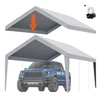Koduva Automobilio stoginės pakaitinis uždangalas VEVOR, pilkas, 610 x 364 cm