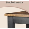 Koduva Baro stalas, pramoninio stiliaus, 120 x 60 x 90 cm, medžio drožlių plokštė ir geležis