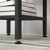 Koduva Baro stalas su taurių ir butelių laikikliais, 110 x 40 x 90 cm, medžio drožlių plokštė ir plienas