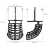 Koduva Basketballo kamuolio grąžinimo įtaisas, reguliuojamas aukštis, 360° pasukamas, plastikas, juodas, 35,6 x 35,6 x 75,5 cm