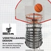 Koduva Basketballo kamuolio grąžinimo įtaisas, reguliuojamas aukštis, 360° pasukamas, plastikas, juodas, 35,6 x 35,6 x 75,5 cm