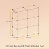 Koduva Batų spintelė su 12 skyriais, plieno rėmas, juoda, 32 x 83 x 156 cm