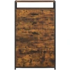 Koduva Batų spintelė su 3 atverčiamais skyriais, 15–18 porų, 80 x 30 x 130 cm, ruda-juoda