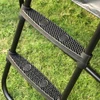 Koduva Batuto kopėčios, 76 cm aukščio, su plačiais laipteliais, metalinis rėmas, juodos