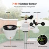 VEVOR Belaidė meteorologinė stotis 7-in-1, su 19 cm spalvotu ekranu