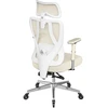 Koduva Biuro kėdė, ergonominė, pasukama, ruda-balta, 70 x 70 x 112–132 cm, iki 150 kg