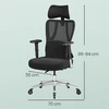 Koduva Biuro kėdė, ergonominė, sukama, juoda, 70 x 70 x 112–136 cm, iki 150 kg