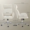 Koduva Biuro kėdė su reguliuojama galvos atrama, ergonomiška, šviesiai pilka, 115-123 cm