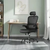 Songmics Biuro kėdė su tinkliniu atlošu, juoda, 64 x 71,5 x 116–135 cm, iki 120 kg