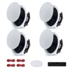 VEVOR Bluetooth lubiniai garsiakalbiai su stiprintuvu, 165 mm, 4 vnt.
