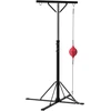 Koduva Bokso maišo stovas su speedball, reguliuojamas aukštis, plienas, juodas, 160 x 145 x 175-220 cm