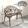 Koduva Bronzinis metalinis sodo suolelis 2 vietų, 100 x 54 x 78 cm