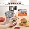 VEVOR Burgerių paplotėlių presas JKH-130, 13 cm, nerūdijantis plienas, su 1000 paplotėlių lapelių