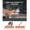 VEVOR Ciferinis matuoklis su metaliniu pagrindu, 0,03 mm tikslumas, 0-25,4 mm