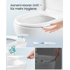 Koduva D formos tualeto sėdynė su lėto nusileidimo funkcija, PP plastikas, balta, 42,5 x 36,8 cm