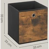 Songmics Daiktadėžės, 6 vnt., iš kartono ir neaustinės medžiagos, 33,1 x 33,1 x 33,1 cm
