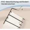 Koduva Daugiafunkciai kelnių pakabos, 4 vnt., juodi, metalas su PVC danga, 32 x 0,5 x 35 cm