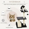 Koduva Daugiapakopė kačių draskyklė su platforma, 72 cm, pilka
