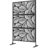 Koduva Dekoratyvinė sodo pertvara, juoda, metalas, 122 x 45 x 198 cm