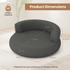 Koduva Didelė pripučiama pilka sofa