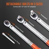 VEVOR Dinamometrinis raktas 23157,4 N·m, 3/8, 14-110 Nm, su adapteriais ir prailginimo strypu
