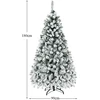Koduva Dirbtinė eglutė su sniegu ir LED 180cm