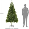 Koduva Dirbtinė kalėdinė eglė 210 cm, žalia, PET ir metalo, su 505 šakelių galiukais
