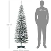 Koduva Dirbtinė kalėdų eglutė, 180 cm, žalia/balta, PVC šakos, metalinis stovas