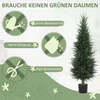 Koduva Dirbtinė kiparisų eglė su vazonu, 638 plastikiniai lapai, žalia, 120 cm