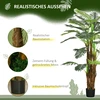 Koduva Dirbtinė palmė, 1,6 m, žalia, plastikas, su vazonu