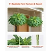 VEVOR Dirbtiniai paparčiai Boston fern, žali, šilkas ir LDPE, skersmuo 114 cm, 2 vnt.