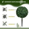 Koduva Dirbtinių buksmedžių 2 vnt. rinkinys, žalias, 70 cm