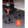 VEVOR Domkratų stovai, 3 t vienam stovui, reguliuojamas aukštis 27,5-41,5 cm, 1 pora, juodi ir oranžiniai
