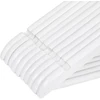 Koduva Drabužių pakabos iš klevo medienos, baltos, 20 vnt., 44,5 x 23 x 1,2 cm