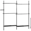 Koduva Drabužių stovas, reguliuojamo pločio ir aukščio, 33,5 x 162–238 x 208–310 cm, matinis juodas