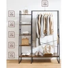 Koduva Drabužių stovas su 5 lentynomis, 45 x 120 x 160 cm, su kabinimo skersiniu ir 6 kabliukais