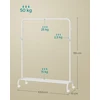 Koduva Drabužių stovas su ratukais, 103,5 cm pločio, legiruotas plienas, baltas, 41 x 103,5 x 155 cm