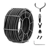 VEVOR Drenažo valymo trosas RC-9001C, 30 m x 19 mm, su 4 pjovikliais, vamzdžiams 100-200 mm
