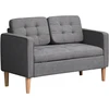 Koduva Dviejų vietų sofa su daiktadėže, 117 x 62 x 78 cm, pilka