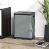 Koduva Dvigubas virtuvės šiukšliadėžė, 2 x 30 l, pilka