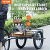Koduva Dviračio krovininė priekaba VEVOR CT910, anglinis plienas, apkrova iki 125 kg, 163 x 73 x 58 cm