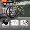 VEVOR Dviračių laikiklis ant kablio RC-1803I, 2 dviračiams, iki 73 kg, platforminis, sulankstomas ir atverčiamas, padangoms iki 12,7 cm