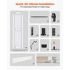 Koduva Dvivėrės sulankstomos tvarto durys VEVOR, MDF, baltos, 914 x 2134 mm